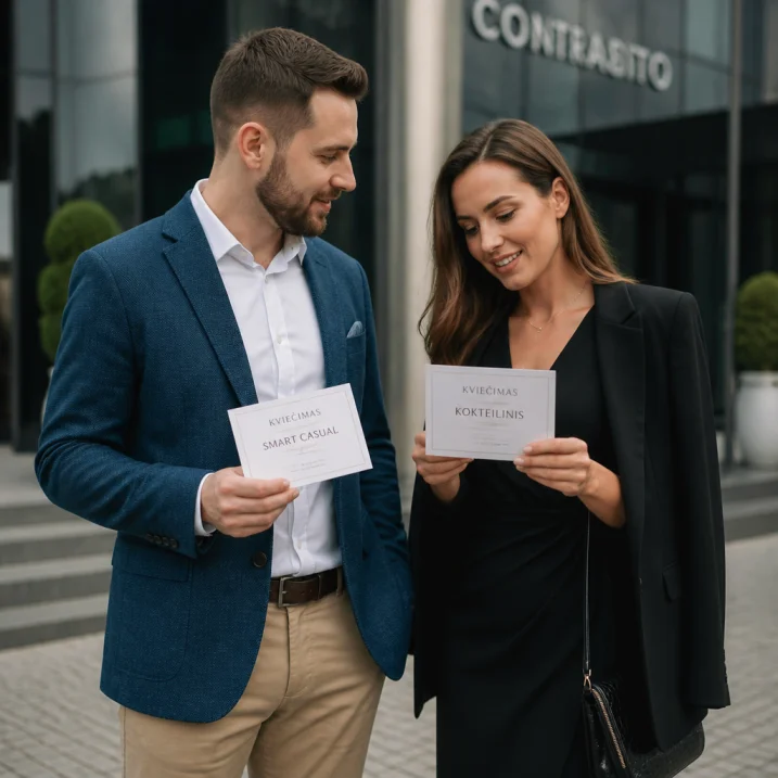Aprangos kodas: kaip nepasiklysti tarp „Smart Casual“ ir „Cocktail“ kvietimuose į renginius?