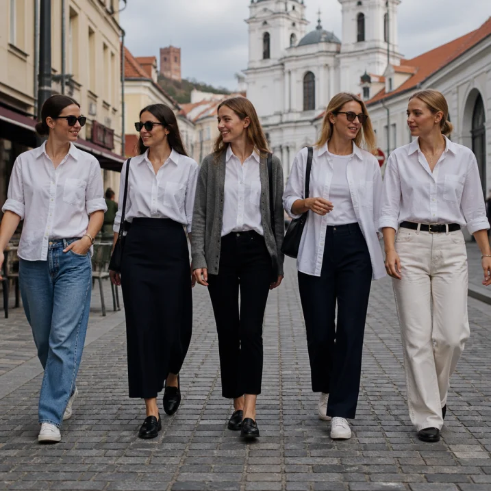 Baltų marškinių fenomenas: 5 netikėti būdai juos stilingai pritaikyti kasdienai